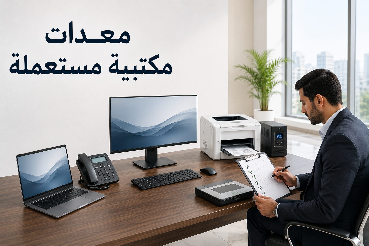 كيف تجهز مكتبك بمعدات مستعملة موفرة وفعّالة — دليل شامل - هراج تبوك